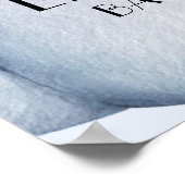 Blue Pumpkin Boy Baby shower Welkom Poster (Hoek)