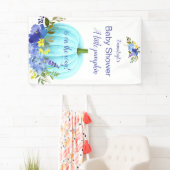 Blue Pumpkin Custom Baby shower Spandoek (Insitu)