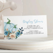 Blue Pumpkin Display Baby Shower Enclosure Card Informatiekaartje