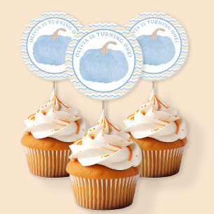 Blue Pumpkin eerste verjaardag Stickers