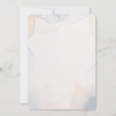 Blue Pumpkin Floral Baby shower Invitation Kaart (Achterkant)