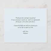 Blue Pumpkin Greenery Afstuderen Dank u kaart (Achterkant)