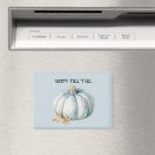 Blue Pumpkin Happy Fall Y'all Magneet (Insitu (Vaatwasser))