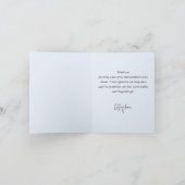 Blue Pumpkin Herfst Baby Boy Bedankkaart (Binnen)