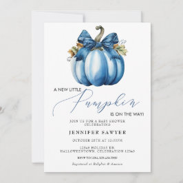 Blue Pumpkin | Herfst Baby Shower Kaart