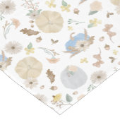 Blue Pumpkin Herfst Floral Table Runner Korte Tafelloper (Hoek)