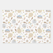 Blue Pumpkin Herfst Gift Wrap Paper (Voorkant)
