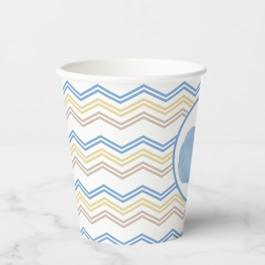 Blue Pumpkin Herfst Party Papieren bekers (Voorkant)