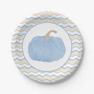 Blue Pumpkin Herfst Verjaardag Party Borden Papieren Bordje