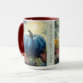 Blue Pumpkin - Koffie Mok, Beker, Mok (Voorkant links)