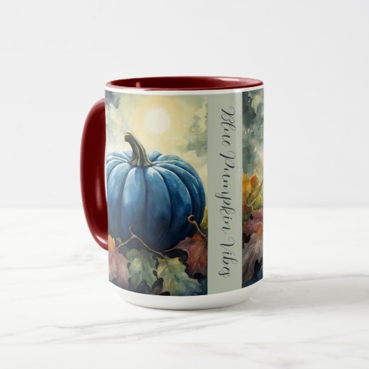 Blue Pumpkin - Koffie Mok, Beker, Mok (Voorkant links)