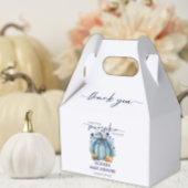Blue Pumpkin op weg naar Herfst Boy Baby shower Bedankdoosjes