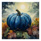 Blue Pumpkin - Poster (Voorkant)