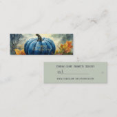 Blue Pumpkin - Prijs Label, Visitekaartje (Voorkant / Achterkant)
