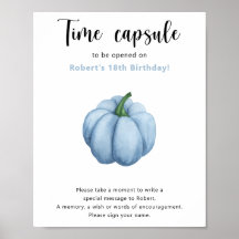 Blue Pumpkin Time Capsule 1e verjaardag