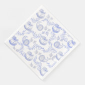 Blue Pumpkin Toile Dinner Napkin Servet (Hoek)