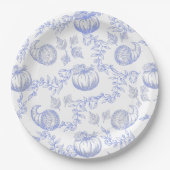 Blue Pumpkin Toile Round bord (Voorkant)