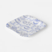 Blue Pumpkin Toile Square Bord 7 inch (Gebogen)