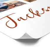 Blue Pumpkin Truck 1e jaar Foto Milestone Poster (Hoek)