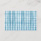 Blue Pumpkin Truck Baby shower Book Request Insert Visitekaartje (Achterkant)