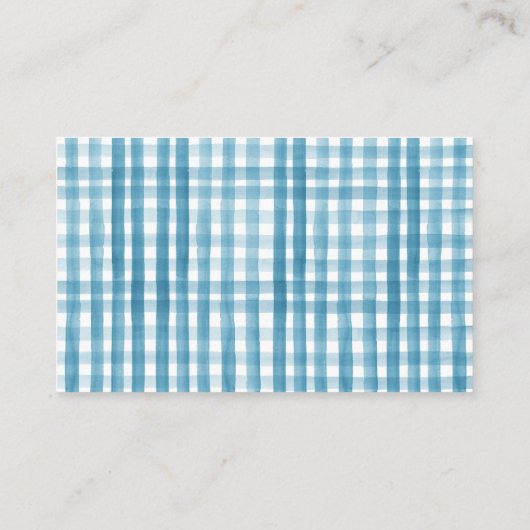 Blue Pumpkin Truck Baby shower Book Request Insert Visitekaartje (Achterkant)