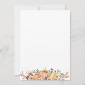 Blue Pumpkin Truck draait een eerste verjaardag Kaart (Achterkant)