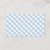 Blue Pumpkin Truck Gingham Boeken voor Baby Informatiekaartje (Achterkant)