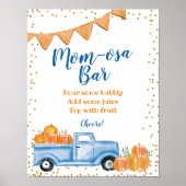 Blue Pumpkin Truck Mimosa Bar Signage Poster (Voorkant)