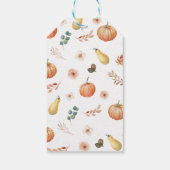 Blue Pumpkin Truck Party Bedankt Label Cadeaulabel (Achterkant)