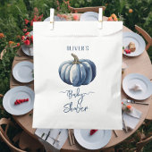 Blue Pumpkin Waterverf Baby Boy Shower T-shirt Bedankzakje