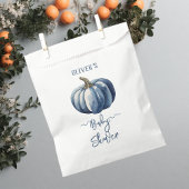 Blue Pumpkin Waterverf Baby Boy Shower T-shirt Bedankzakje