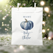 Blue Pumpkin Waterverf Baby Boy Shower T-shirt Bedankzakje