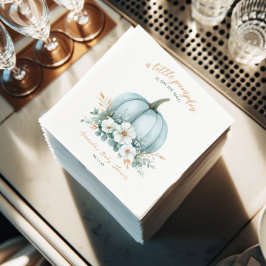 Blue Pumpkin Waterverf Boy Baby shower Servetten