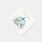 Blue Pumpkin Waterverf Boy Baby shower Servetten (Hoek)