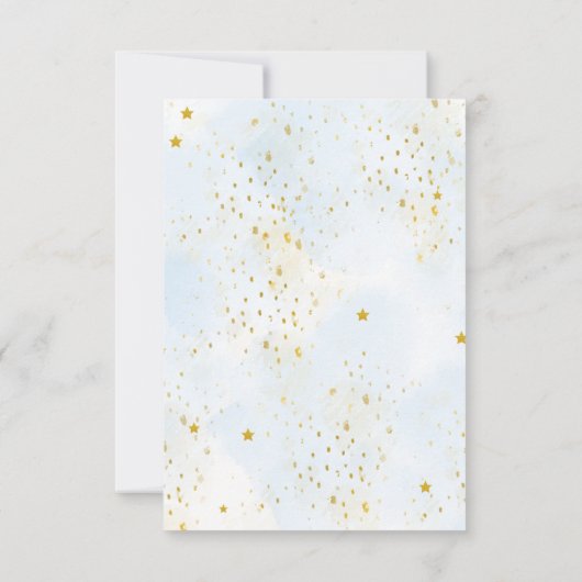 Blue Pumpkin wenst voor de baby shower spelkaart Kaart (Achterkant)