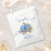 Blue Pumpkin Whimsical Baby Shower Bedankzakje (Geknipt)