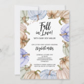 Blue Pumpkins-Baby shower Kaart (Voorkant)