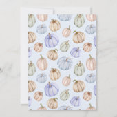 Blue Pumpkins-Baby shower Kaart (Achterkant)