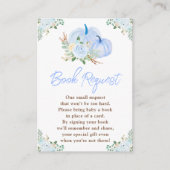 Blue Pumpkins Floral Book Request Informatiekaartje (Voorkant)