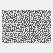 Blue Pumpkins Geesten Schedels Halloween Patronen Inpakpapier Vel (Voorkant 3)