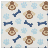 Blue Puppy Dog  Stof (Close Up)