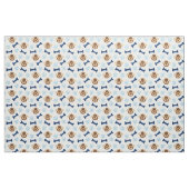Blue Puppy Dog  Stof (Fat Quarter)