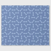 Blue Puppy Party Gift Wrap, Kinderen & huisdieren  Cadeaupapier (Vlak)