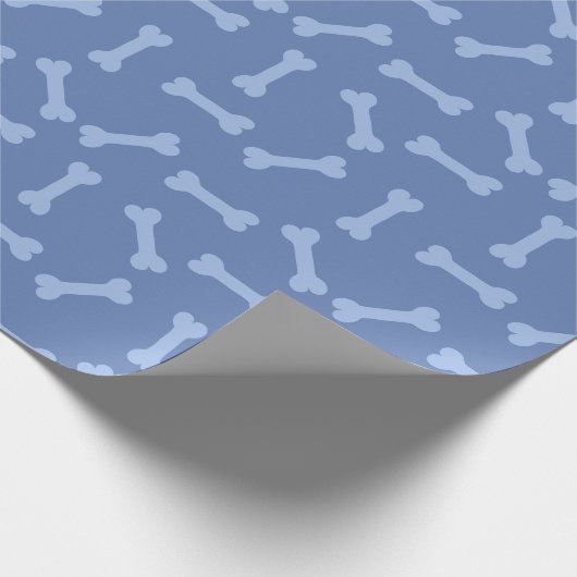 Blue Puppy Party Gift Wrap, Kinderen & huisdieren  Cadeaupapier (Hoek)