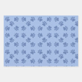 Blue Puppy Party Gift Wrap, Kinderen & huisdieren Inpakpapier Vel (Voorkant 2)