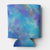 Blue, Purple and Gold Marble Pattern  Blikjeskoeler (Achterkant)