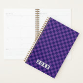 Blue Purple Checkerboard Planner (Display)