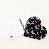 Blue Purple Chic Butterflies Pattern Notitieboek (Binnen)