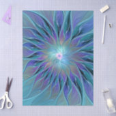 Blue Purple Flower Dream Abstract Fractal Art Tissuepapier (Craft)