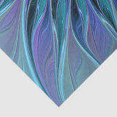 Blue Purple Flower Dream Abstract Fractal Art Tissuepapier (Detail)
